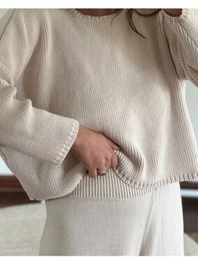 Honest Cotton Travel Sweater